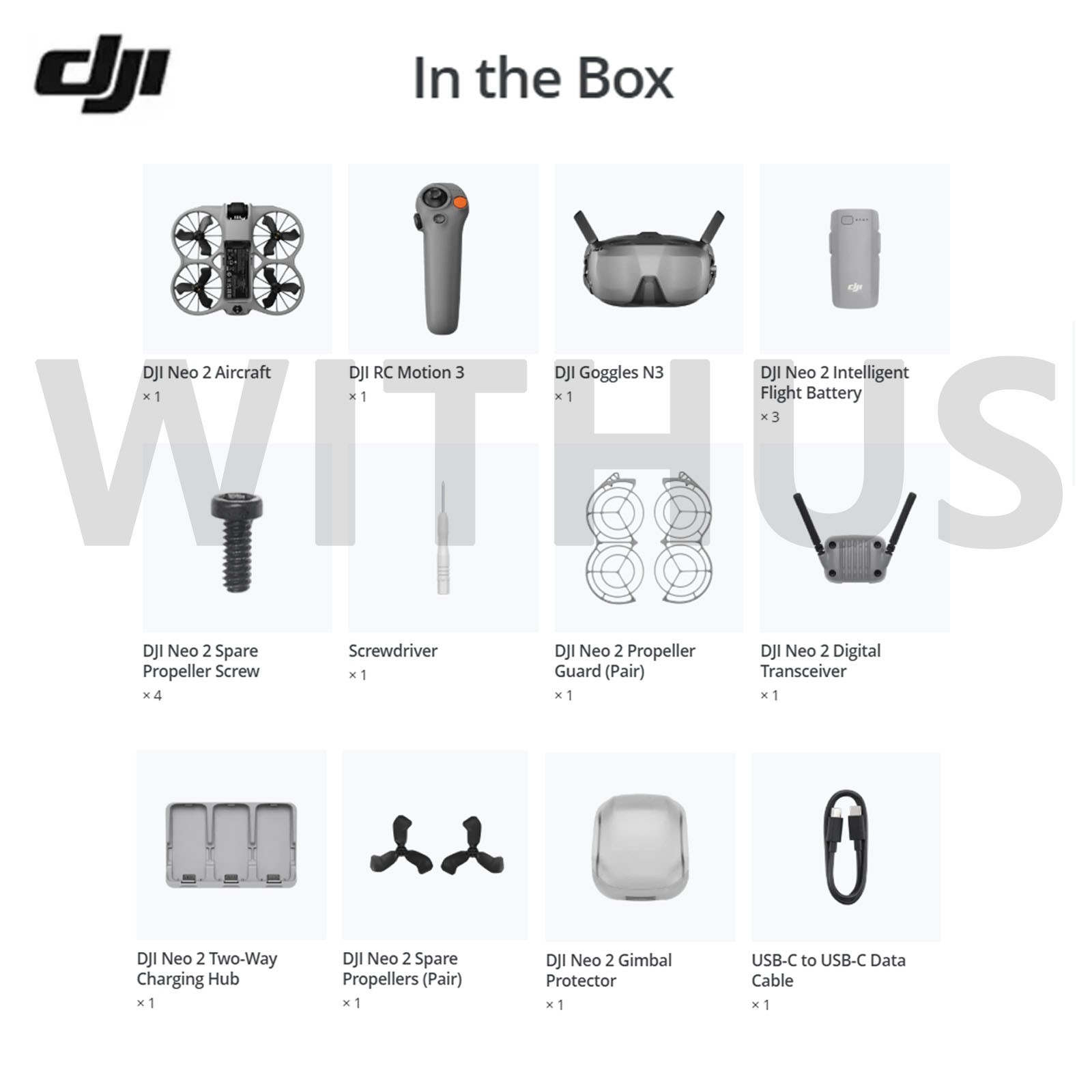 DJI Neo 2 Motion Fly More Combo (3 Battery) Camera Drone / No Tariffs In US=