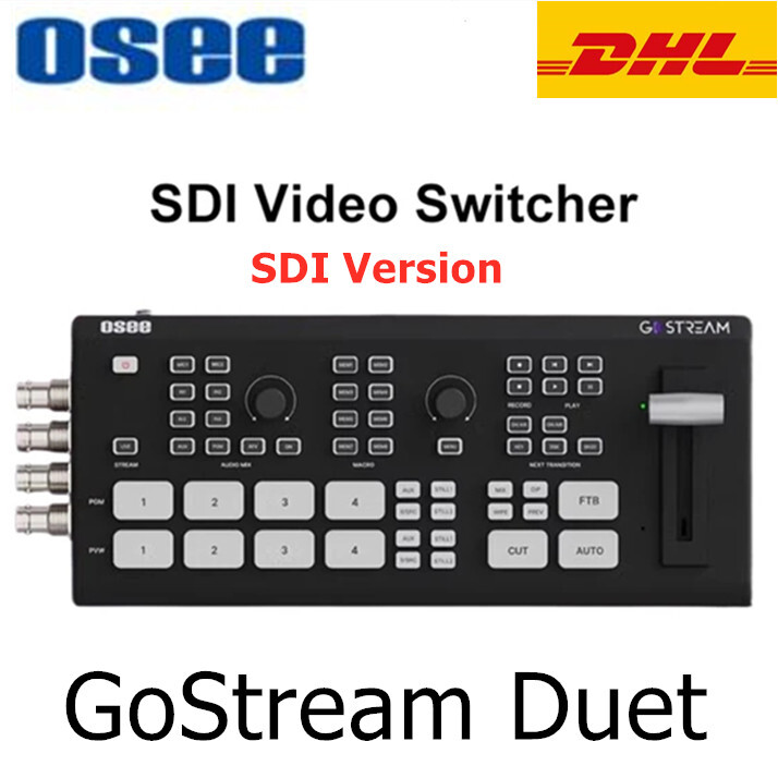 OSEE GoStream Duet Multiple Camera Video Switcher Dual SDI-HDMI Live Streaming