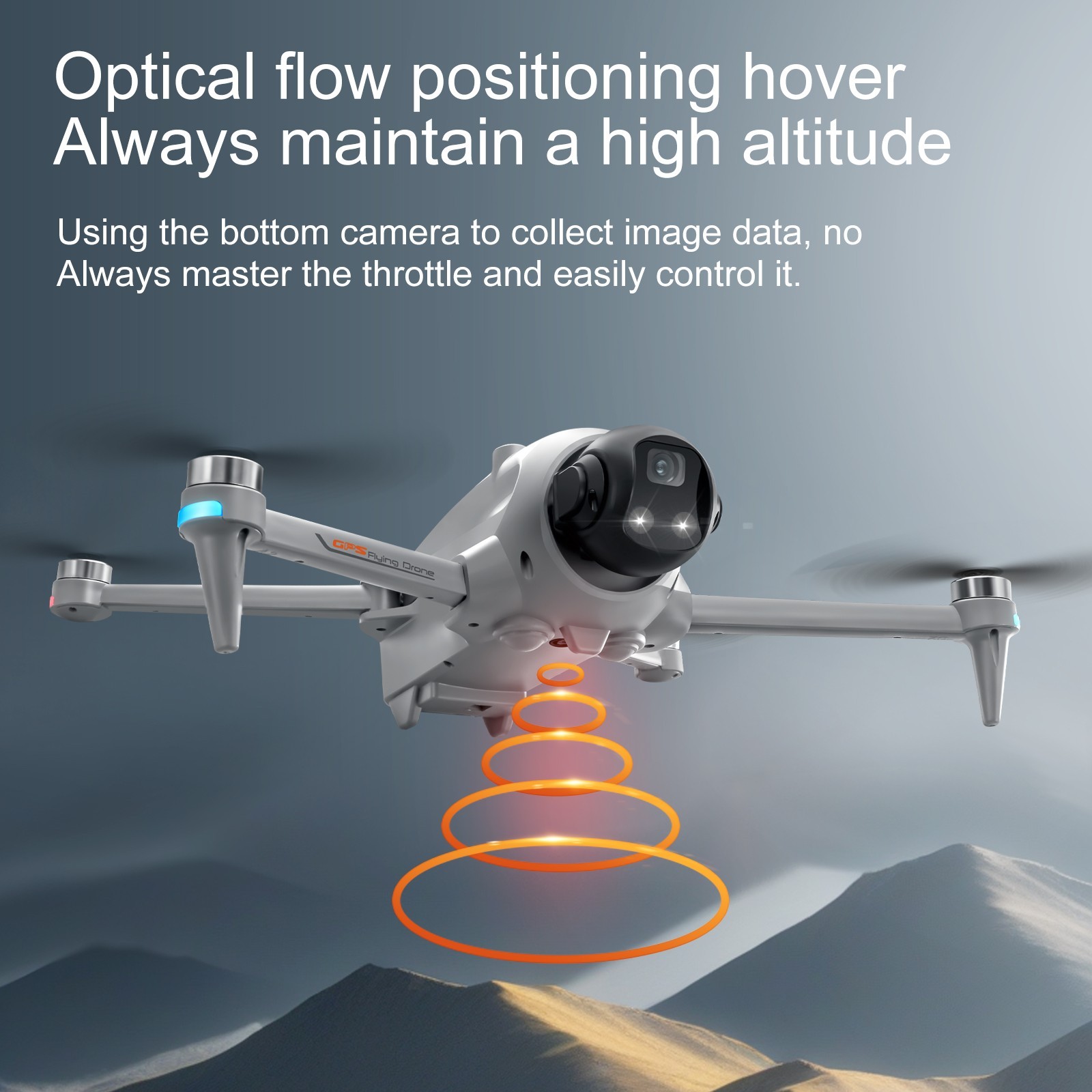Drone GPS WIFI FPV 4K Dual Camera Selfie Obstacle Avoidance Quadcopter 2 Battery