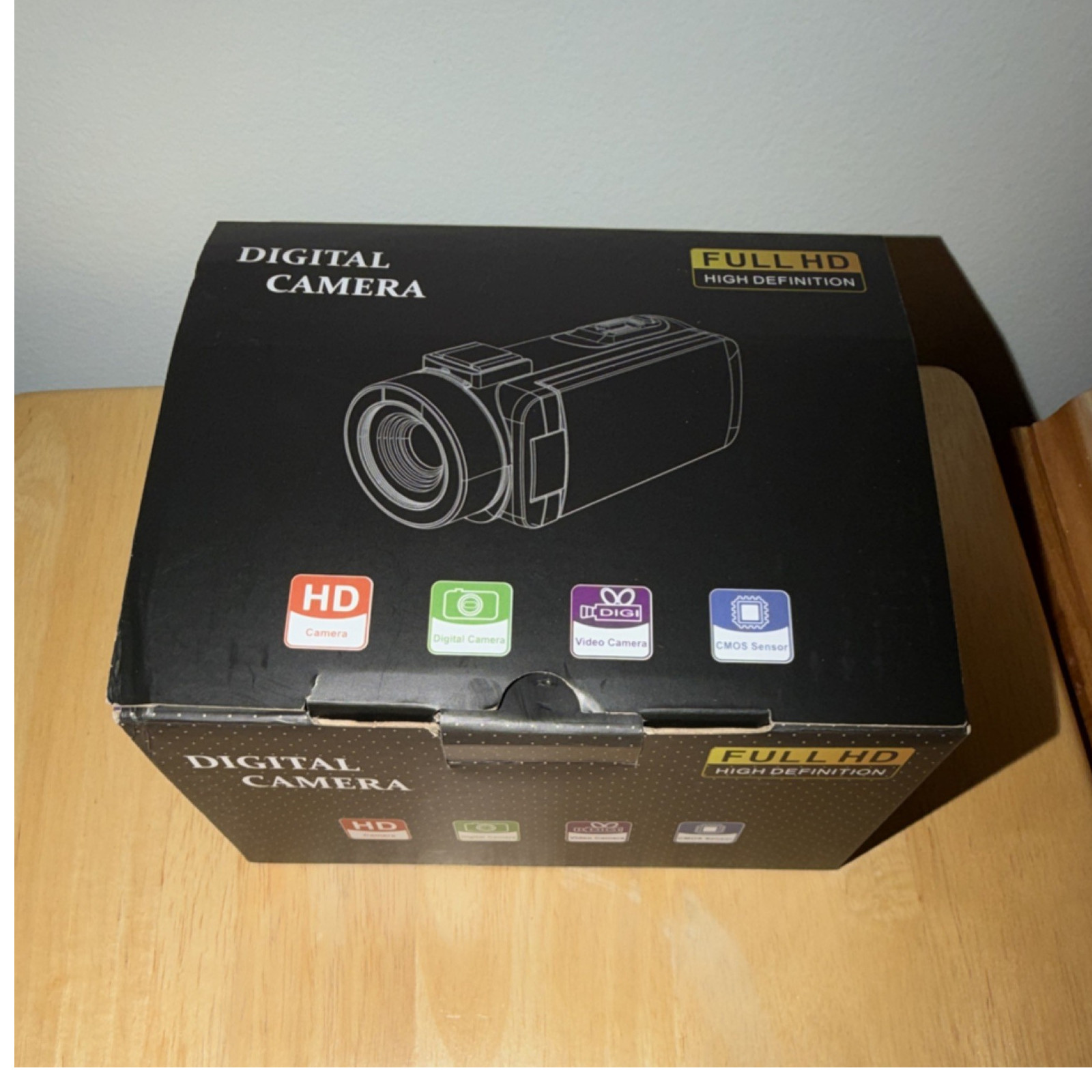 DVC HDV-201LM Full HD 24.0 MP Handheld Camcorder 16x Zoom CMOS SD USB Black