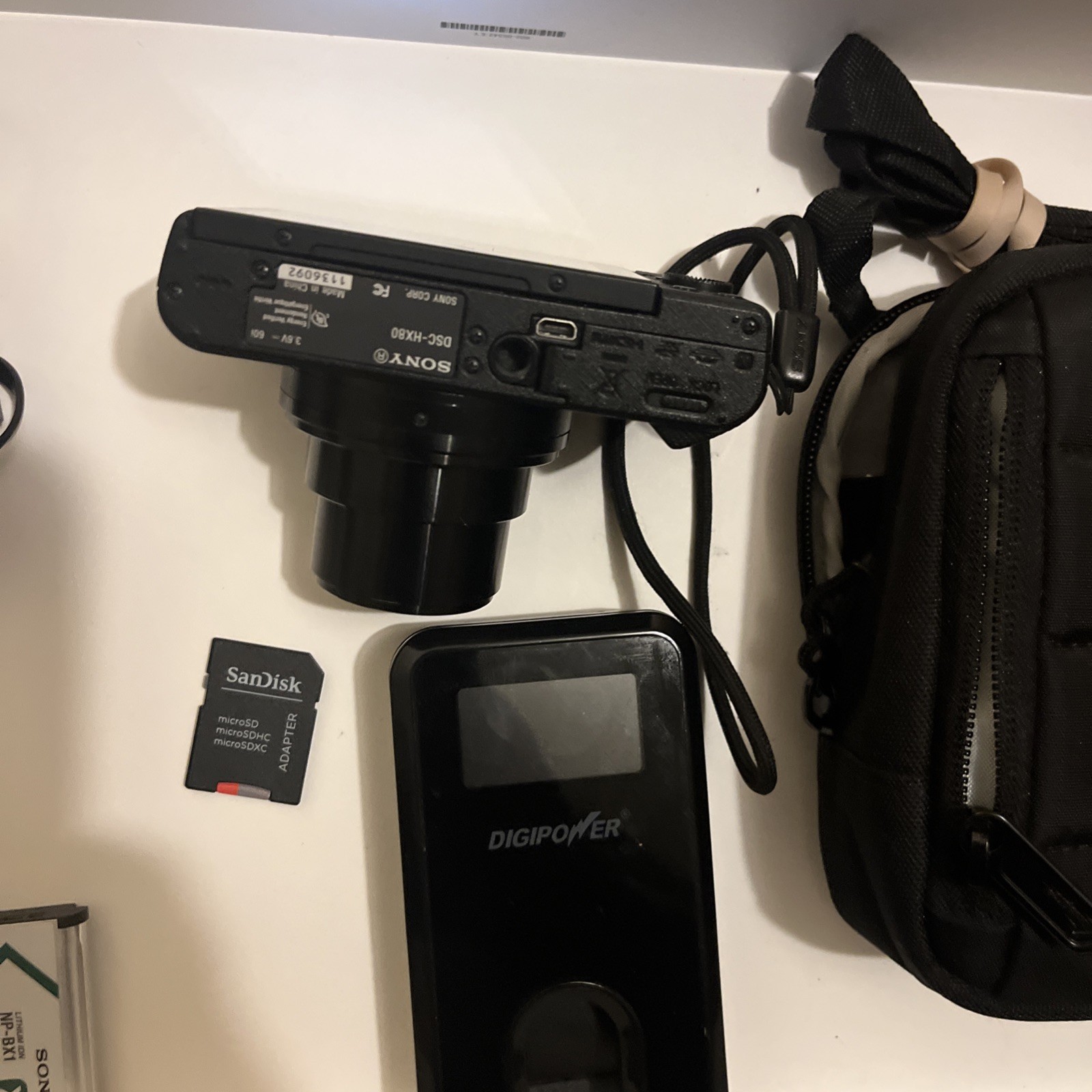 Sony Cyber-shot DSC-HX80 18.2 MP Digital Camera – 2 batteries, charger, case