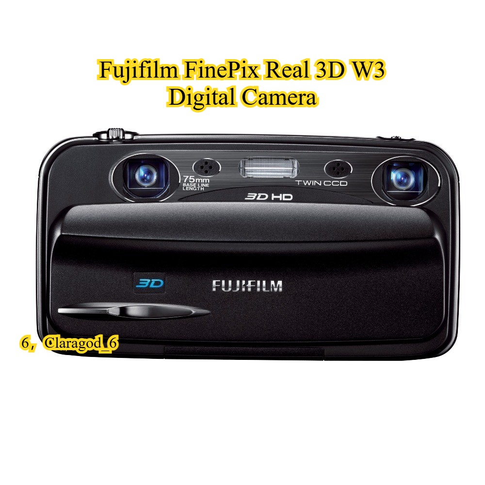 Fujifilm FinePix Real 3D W3 Digital Camera 10MP 3X Optical Zoom with Accessories