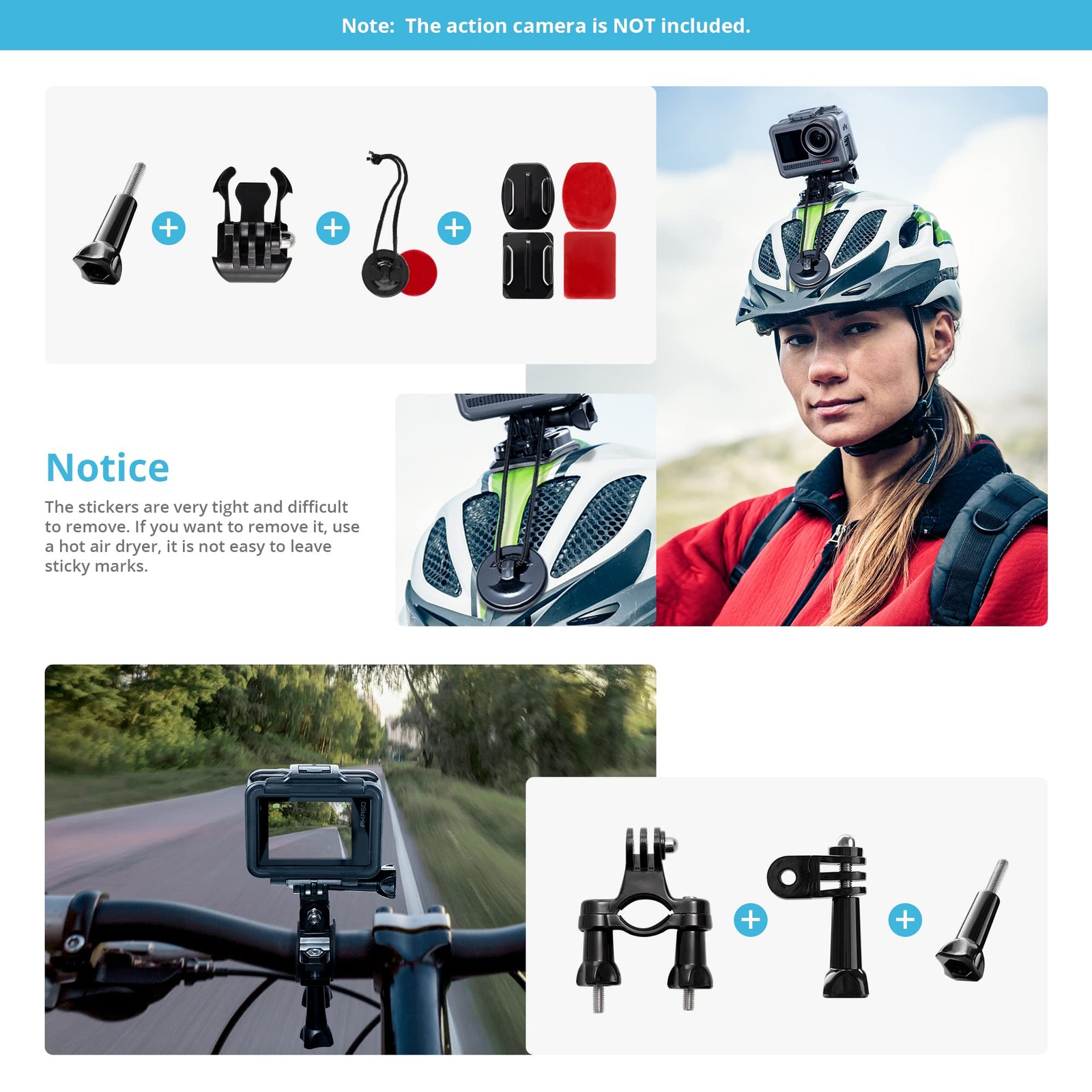 AKASO 42 in 1 Action Camera Accessories Kit for EK7000/EK7000 Pro/Brave 4/Brave