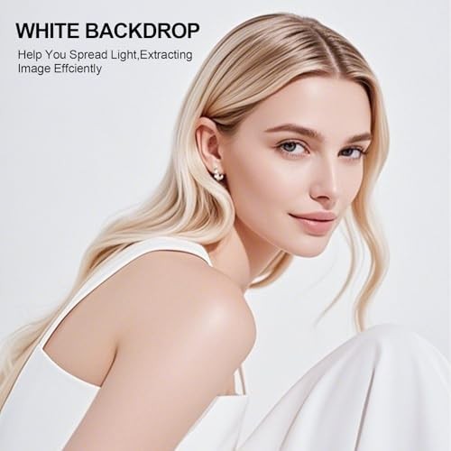 10×12 Ft Backdrop Photography Cloth, Large Screen for 10x12ft White