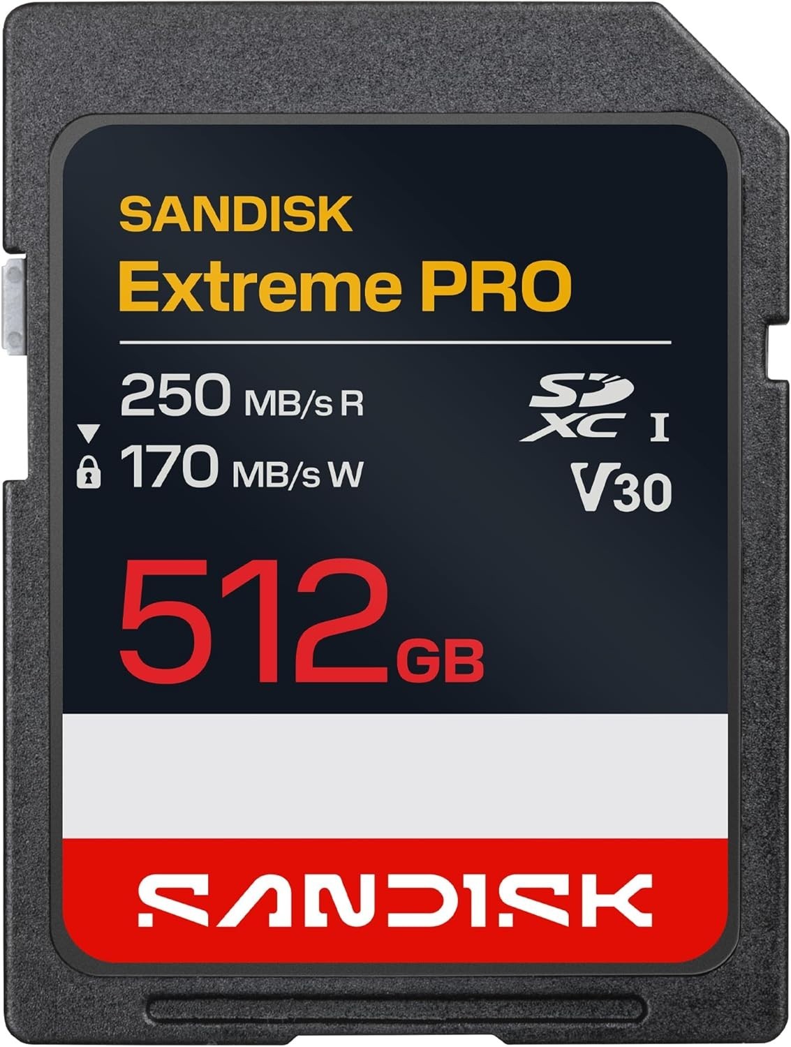 SanDisk 512GB SDXC Extreme Pro 250MB/s UHS-I C10 U3 V30 SD SDSDXXJ-512G-GSCIN