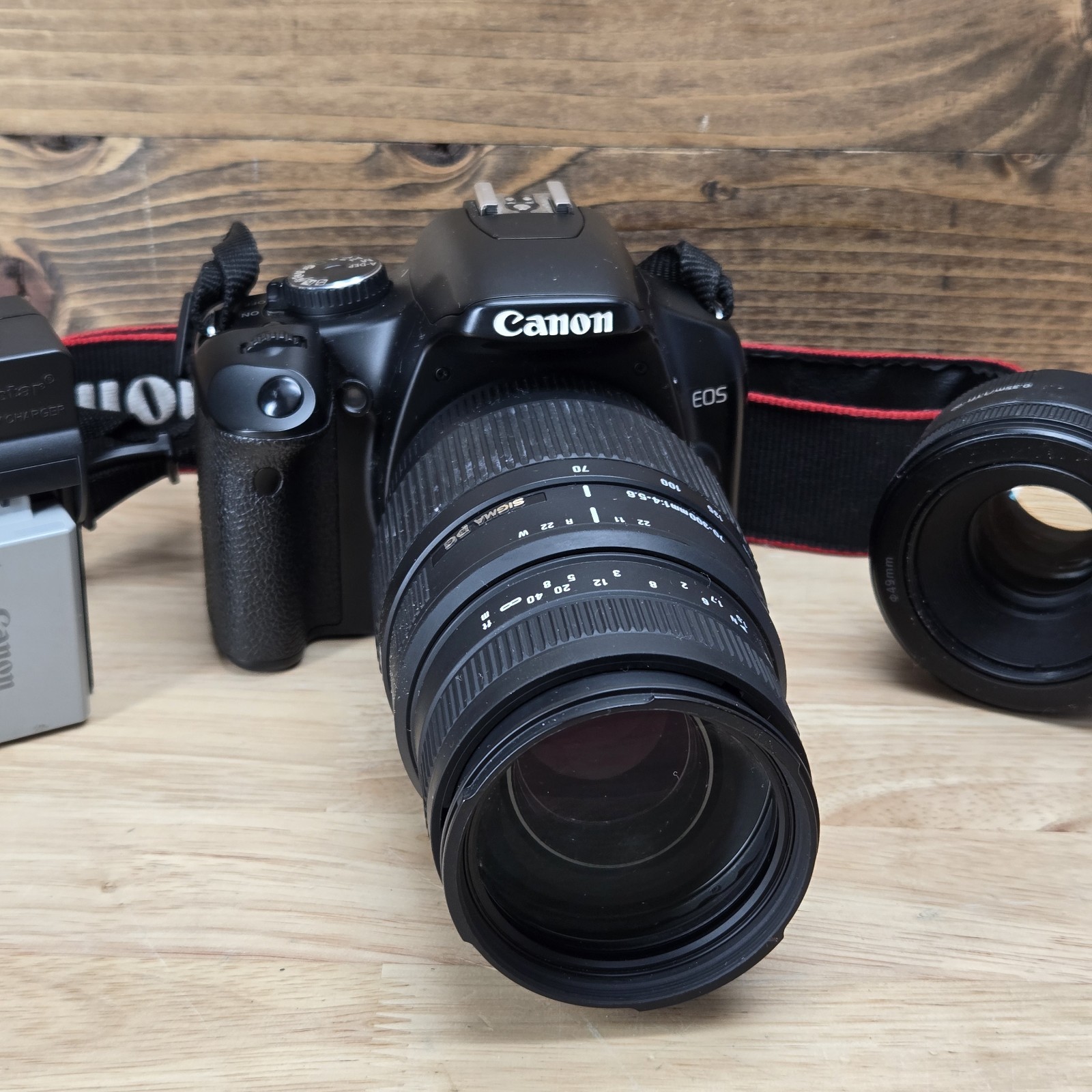 Canon EOS Rebel XSi DSLR Digital Camera w/ 50mm Lens And 70-300 Sigma DG LENS