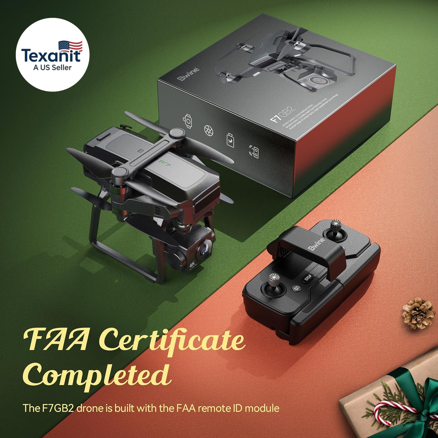 F7GB2 Pro Drones with Camera for Adults 4K UHD Aerial, 3-Axis Gimbal, 10000FT Co