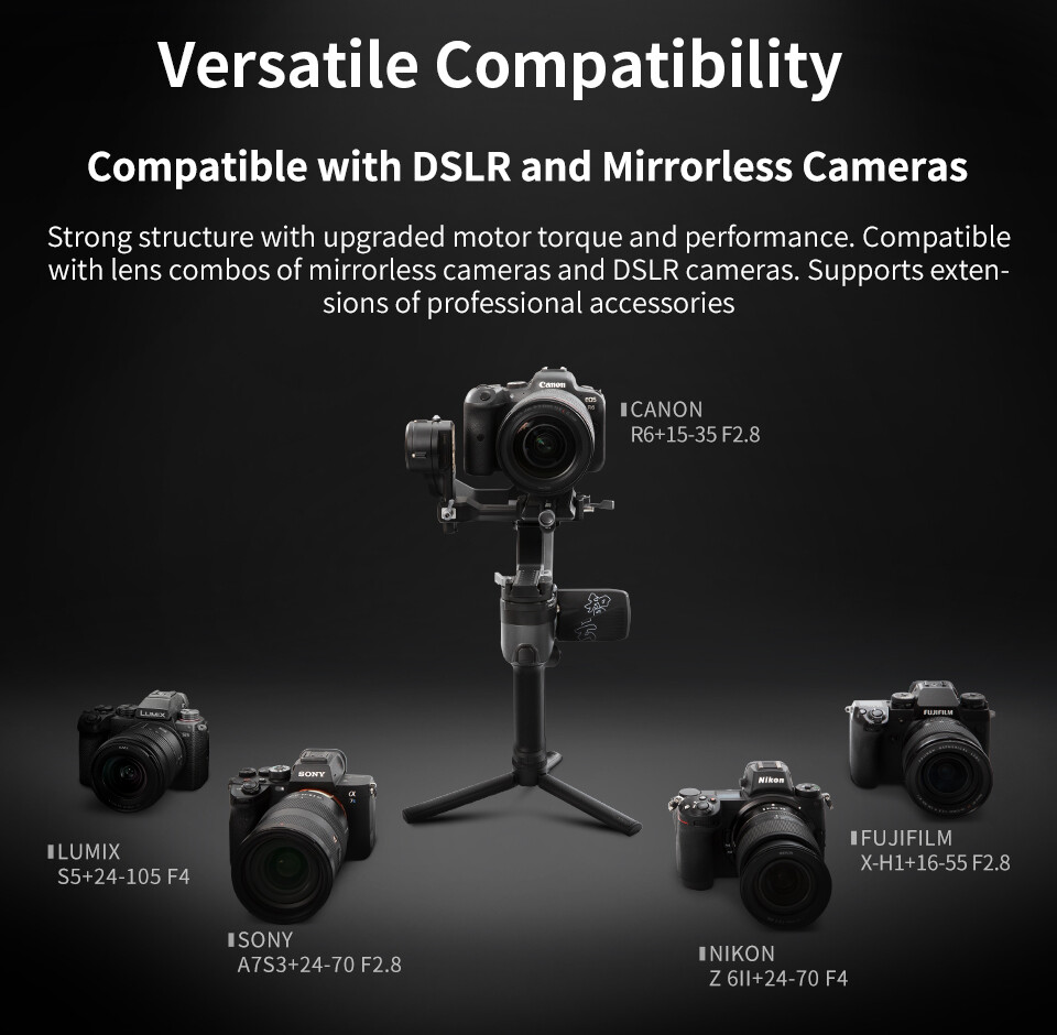 ZHIYUN Weebill 2, 3-Axis Handheld Gimbal stabilizer For Mirrorless Cameras DSLR