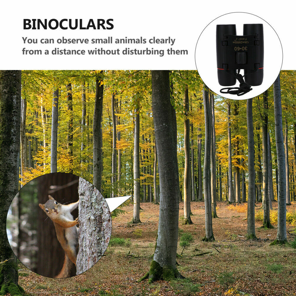 Binoculars 30×60 Zoom Outdoor Travel Compact Folding Telescope Hunting Day/Night