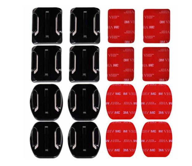 Adhesive Mounts For GoPro 7 6 5 4 3 Curved Flat Mounts 3M Sticky Pads