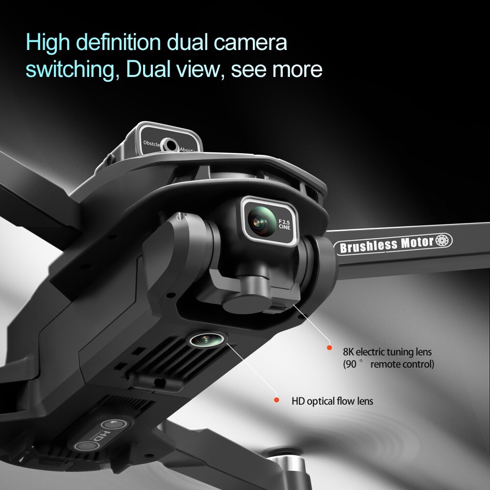 V168 Max Drone 8K 5G GPS Professional HD Aerial Photography Dual Camera Obstacle