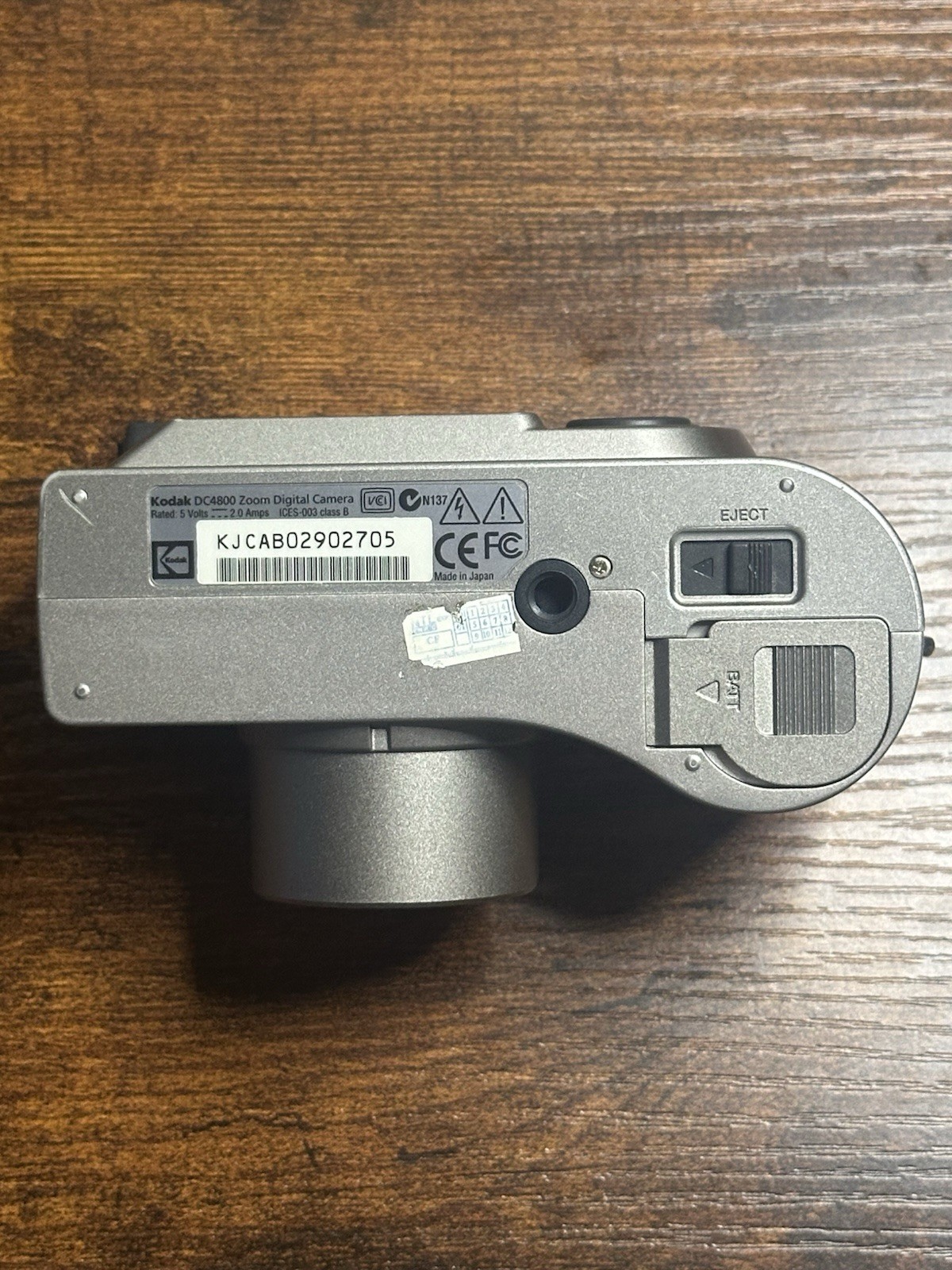 Kodak DC4800 Silver 3.1MP Compact 3x Zoom 1.8in USB Flash Charger Battery CF