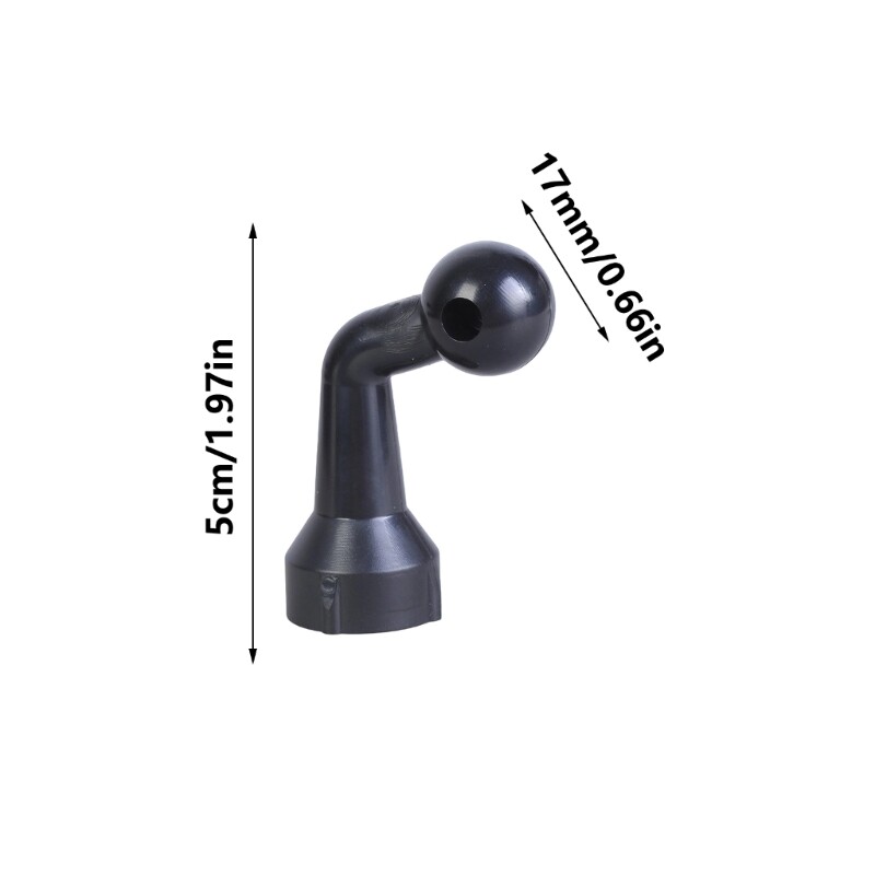 1/4″ Female Thread to 17mm Ball Connector Adapter for Tripods and Mobile Holders