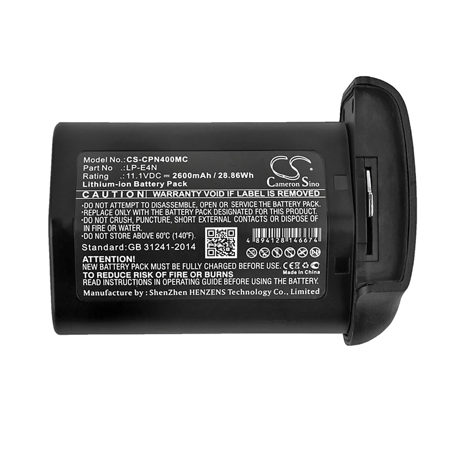 Battery for Canon 1D Mark 2 3 4 1DS 1DX 550EX 580EX EOS-1D IV EOS-1Ds III LP-E4N