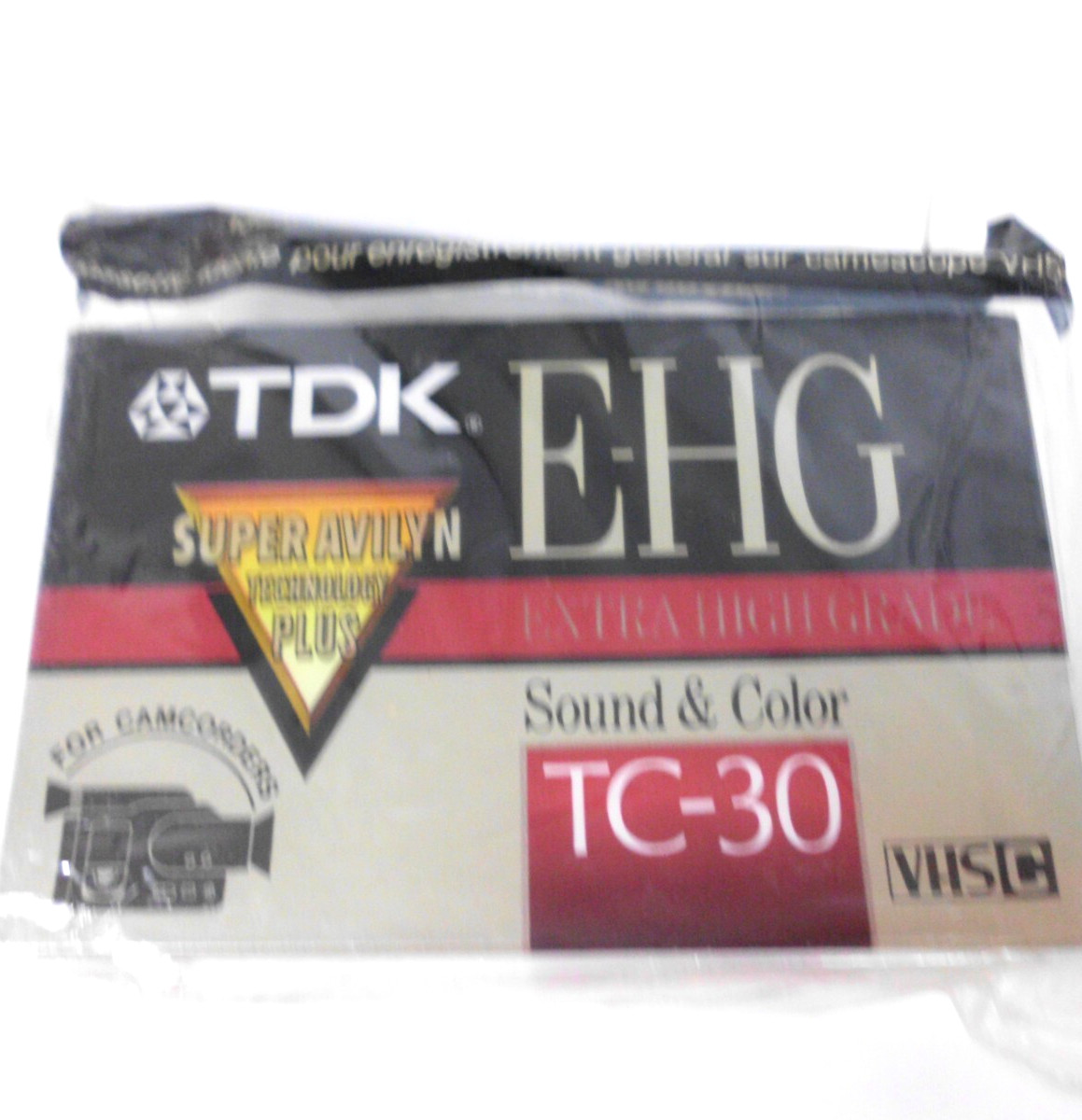 TDK E-HG TC-30 Video Camcorder Cassette Tapes Super Avilyn 30 Min Lot of 3 New