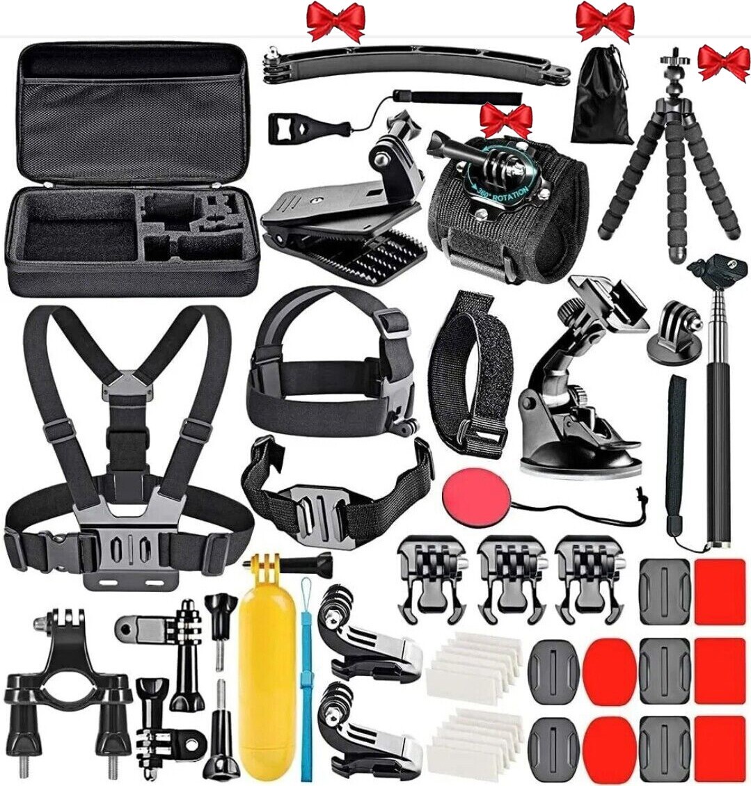 50 in 1 Action Camera Accessories Kit For Gopro Hero 12 11 10 9 8 7 6 5 4 3+/DJI