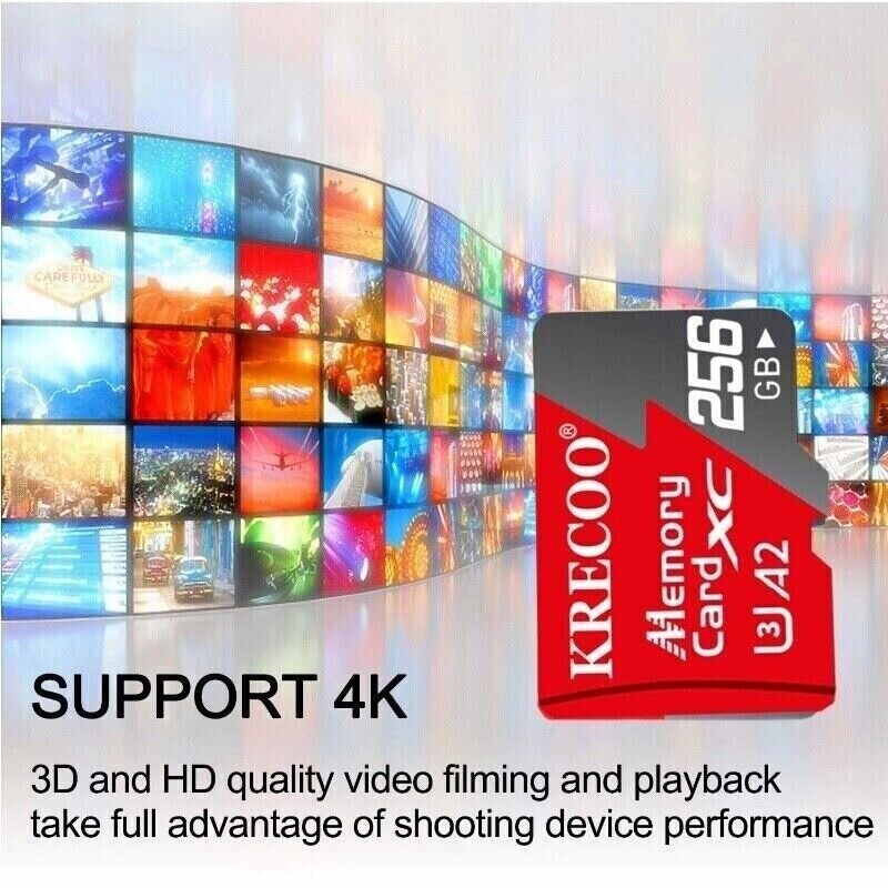 128GB 256GB 1TB Micro SD Card Memory Card TF Card +Free Adapter High Speed Lot
