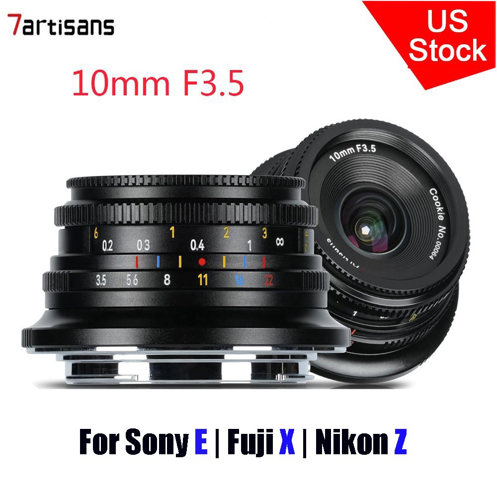 7artisans 10mm F3.5 APS-C Ultra Wide Angle Lens for Fuji-X/Sony-E/Nikon-Z Mount
