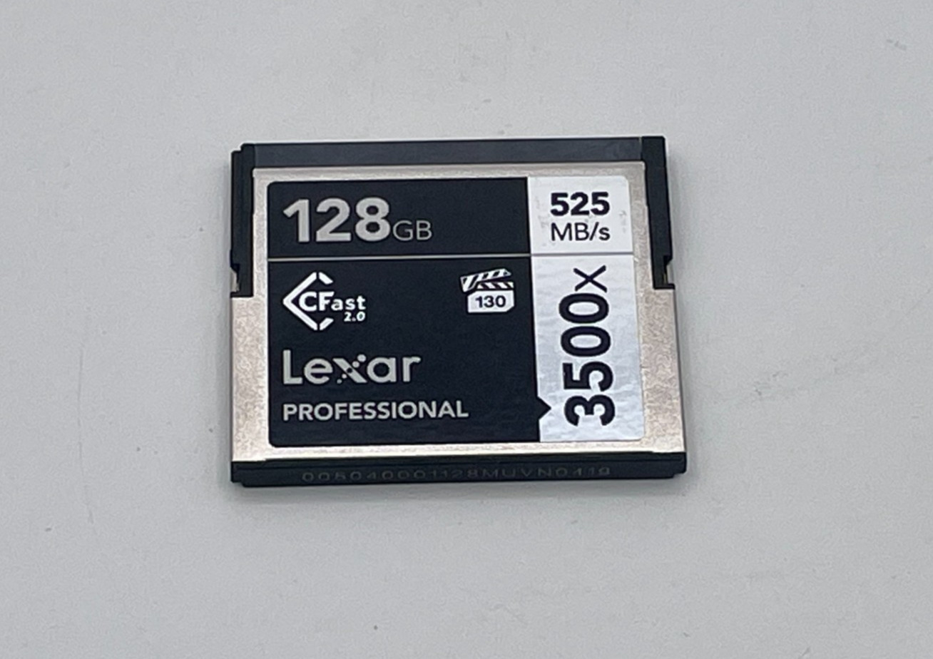Lexar Professional 3500x CFast 2.0 128GB Memory Card 525 MB/s