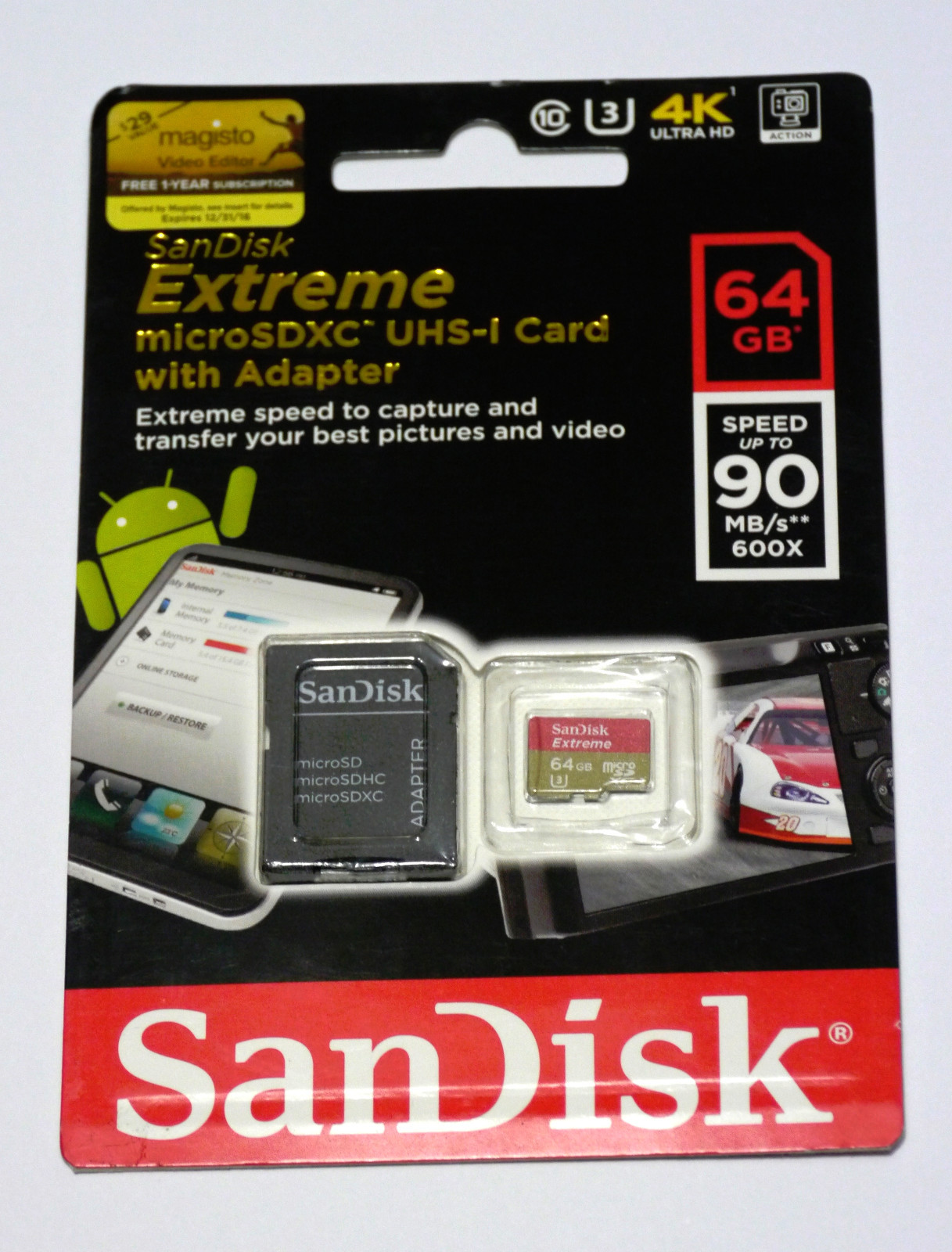Sandisk 64G Micro Extreme U2 4K U HD video SD card for DJI phantom 4 pro drone