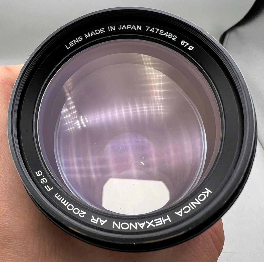 Konica Hexanon AR 200mm F3.5 Konica AR Mount Lens SLR/Mirrorless Cameras Fungus