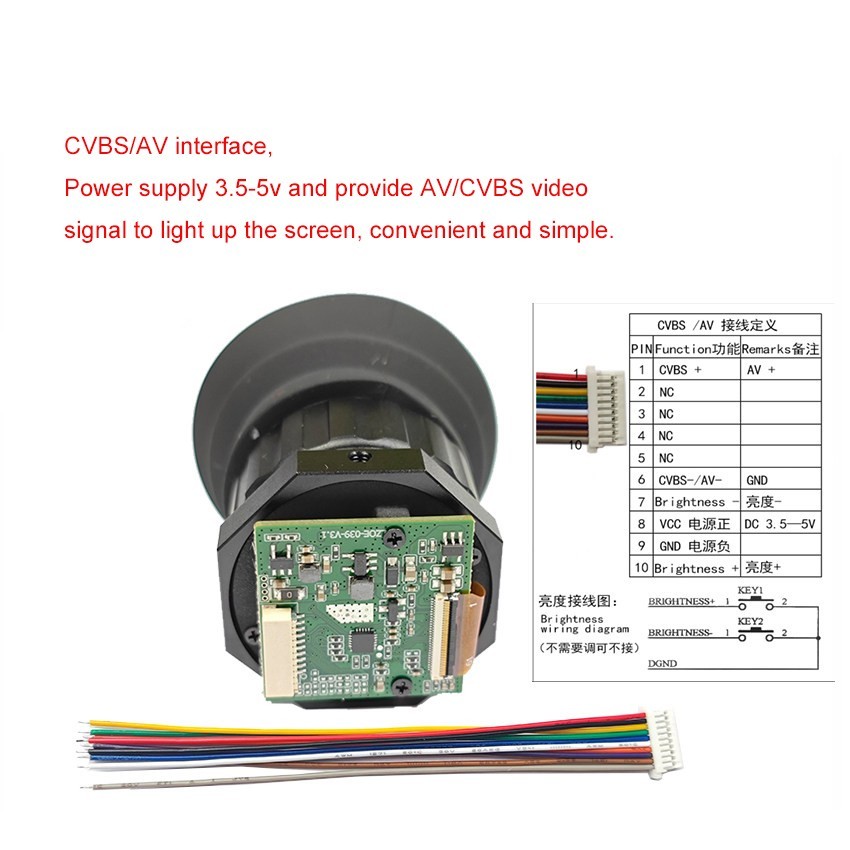 1024*78 Mini Display Module 0.39Inch FLCOS Micro Viewfinders HDMI Input Signal