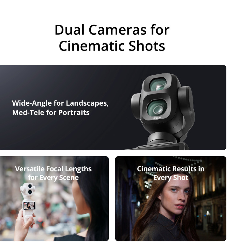 DJI Osmo Pocket 4P Standard Combo / Vlog Action Gimbal 4K NO Tariffs In US