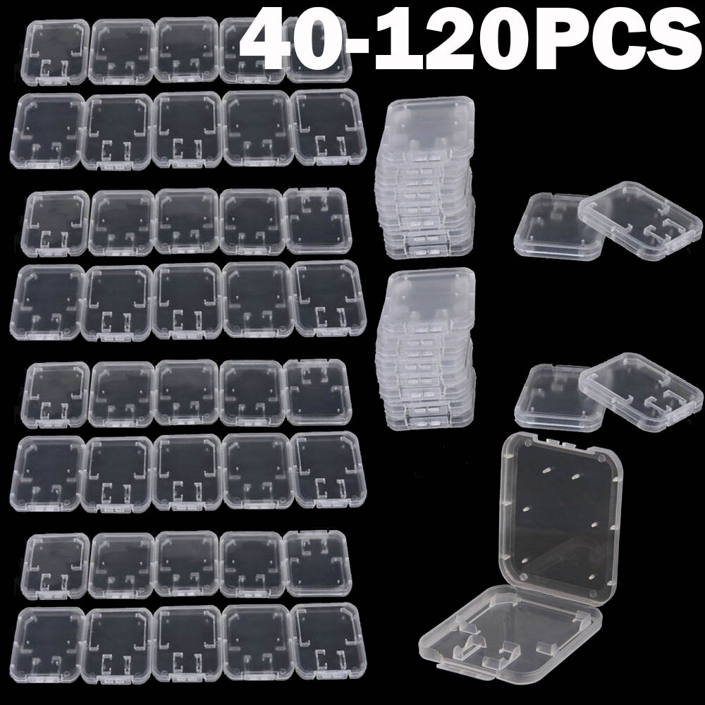 40/80/120PCS Case Holder for Micro SD SDHC Memory Card Box Storage Hard Plastic