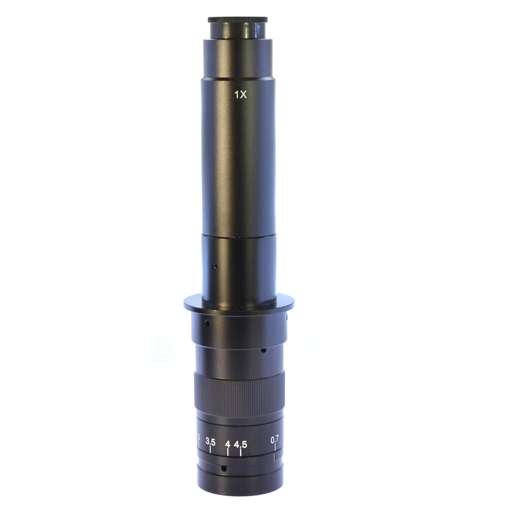 300x Zoom C-Mount CCD Industrial Camera HD 1X Monocular Digital Microscope Lens