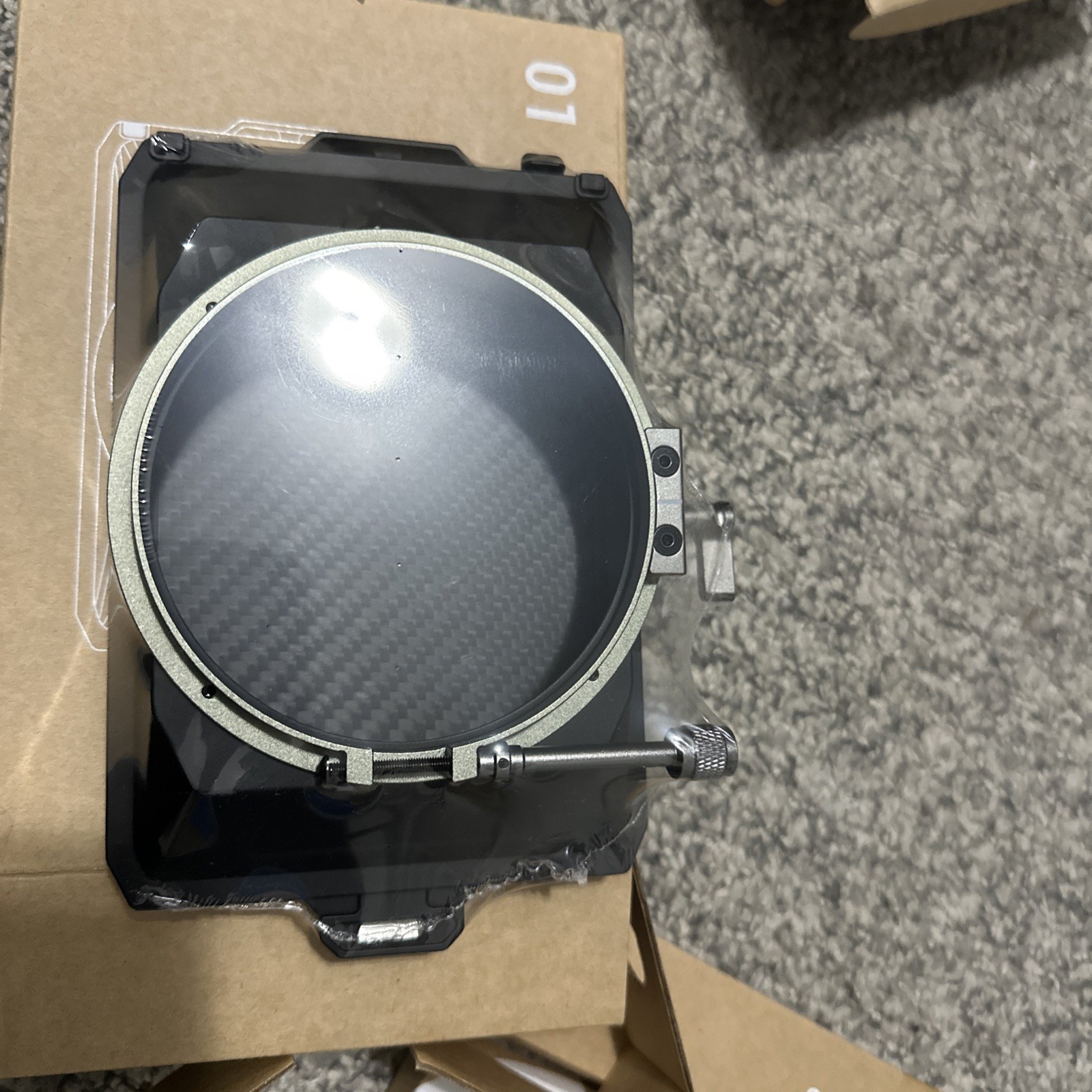 SmallRig Mini Matte Box Lite Carbon Fiber Top Flag, with Lens Adaptor Rings