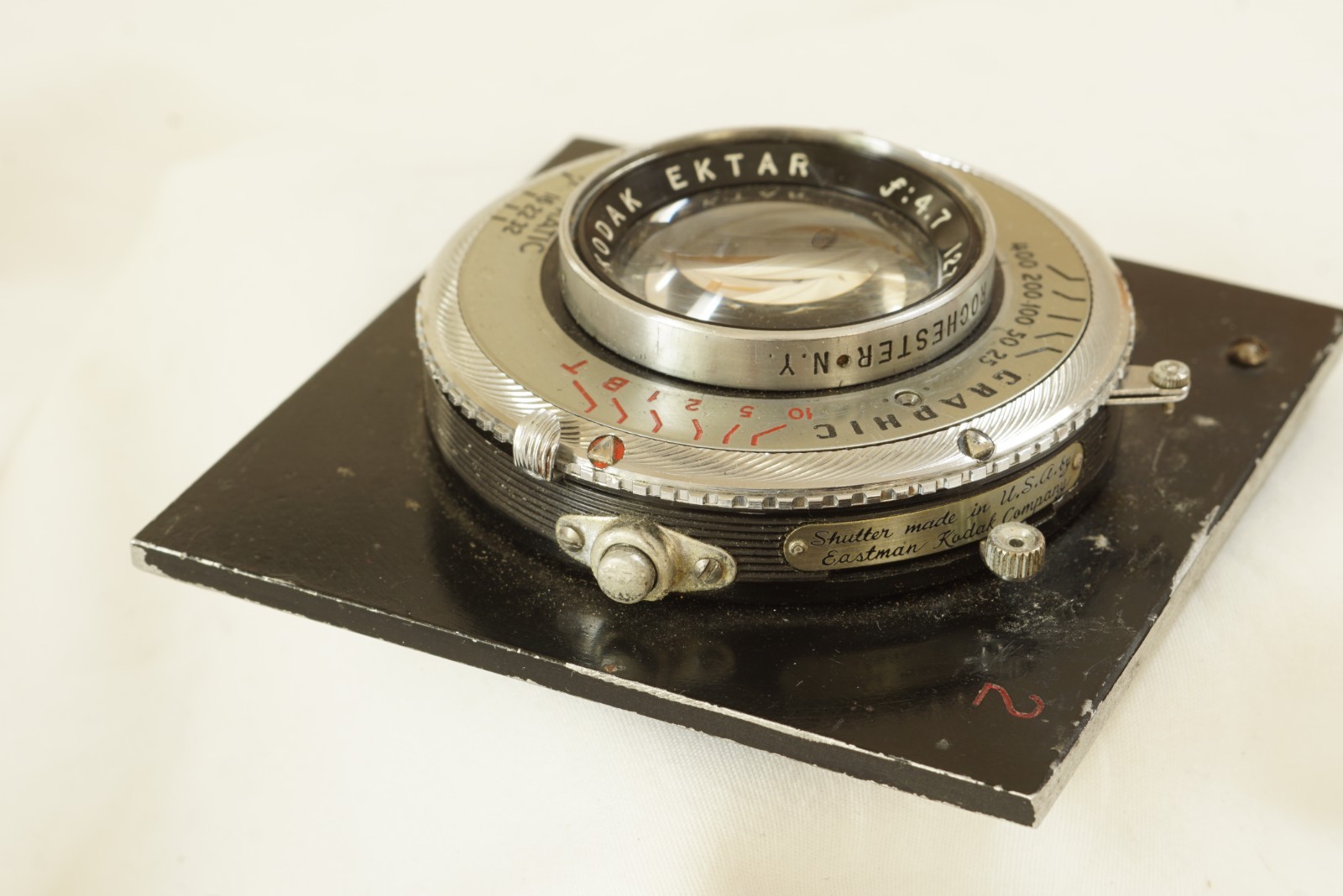 Kodak EKTAR 127mm f 4.7 in shutter , for 4×5
