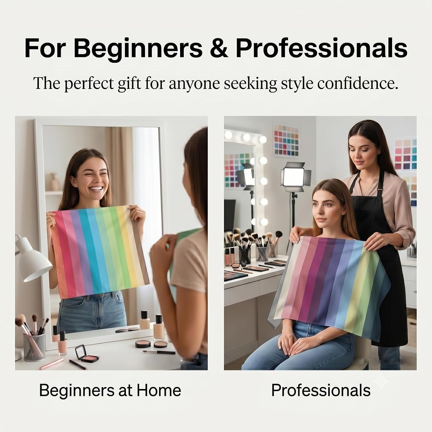 Color Analysis Draping Kit,Diy Season Color Analysis Drape – Find Your Best Colo
