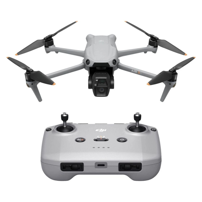 DJI Air 3S Camera Drone (1 Battery) DJI RC-N3 Remote Controller Fast Ship