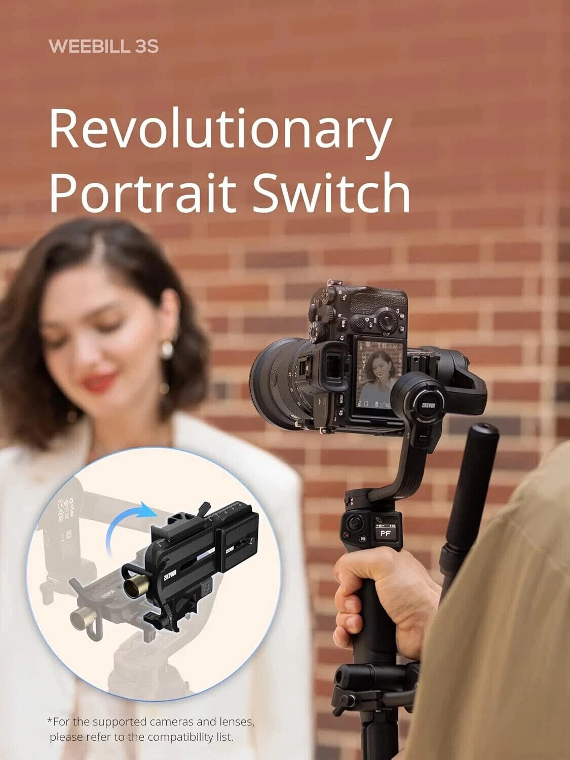 Zhiyun Weebill 3S Handheld Gimbal Stabilizer for DSLR & Mirrorless Camera 3-Axis