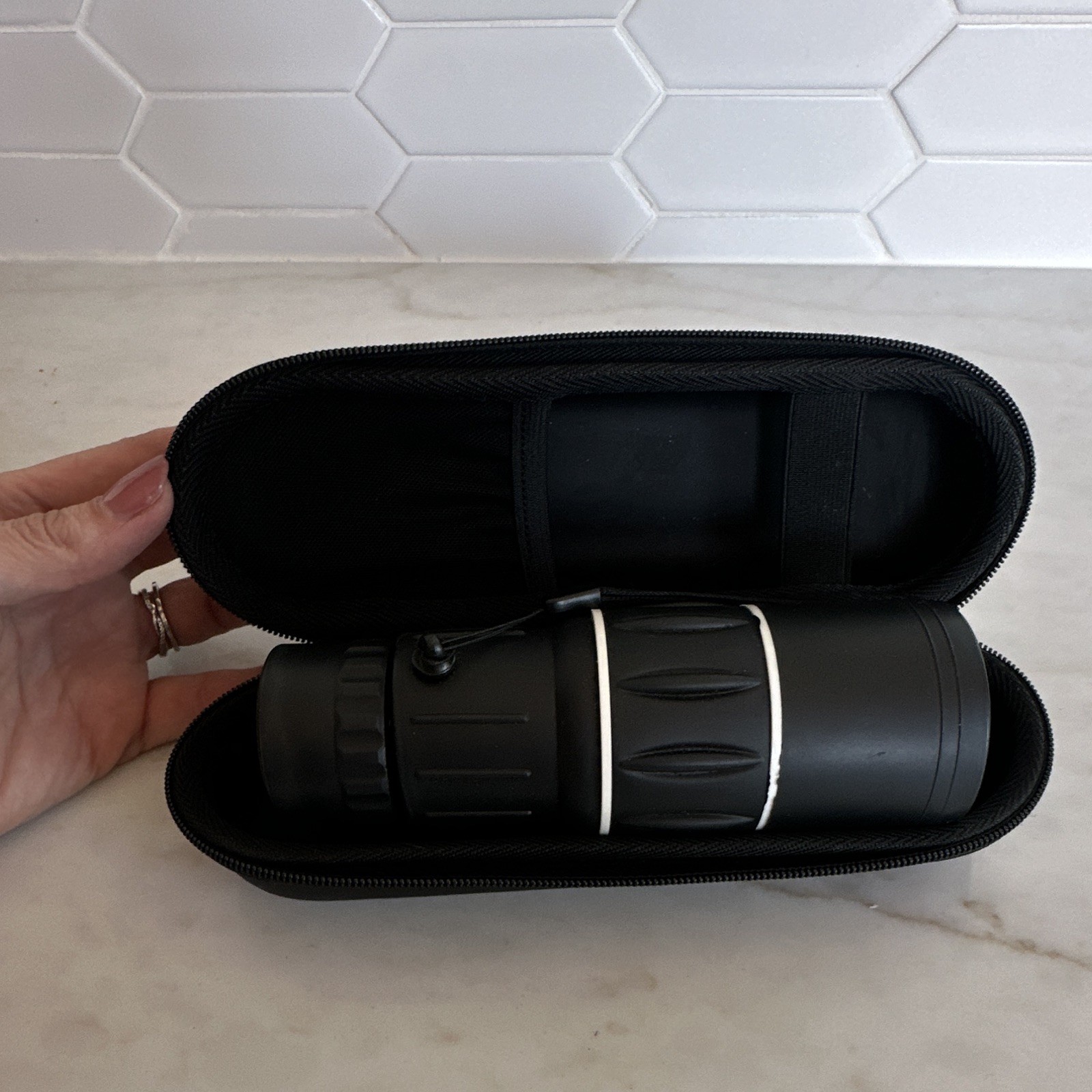 16×52 Day & Night Monocular, Multi-Coated Roof Prism, Compact, 52mm, Case