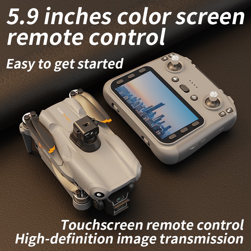 8K GPS Drone w/ Touchscreen Controller, 5G FPV, Dual Battery, Auto Return
