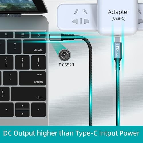 Starlink Mini USB C to DC, 20V USB Type C Male Input to DC 5.5×2.1mm 3.3FT
