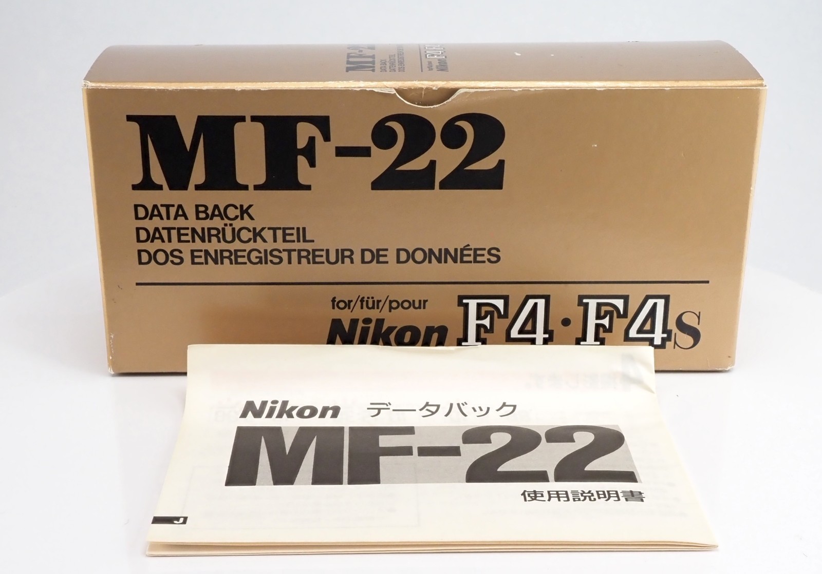 Nikon MF-22 Data Back for F4/F4S – Mint- Tested w/Box Japan