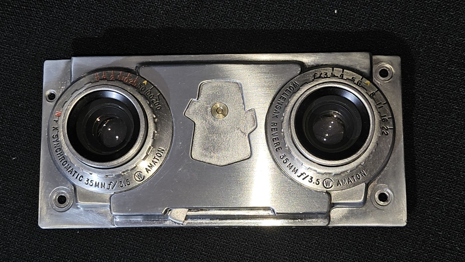 Revere Stereo 33 Camera With Case & Spare Lenses/ Shutters