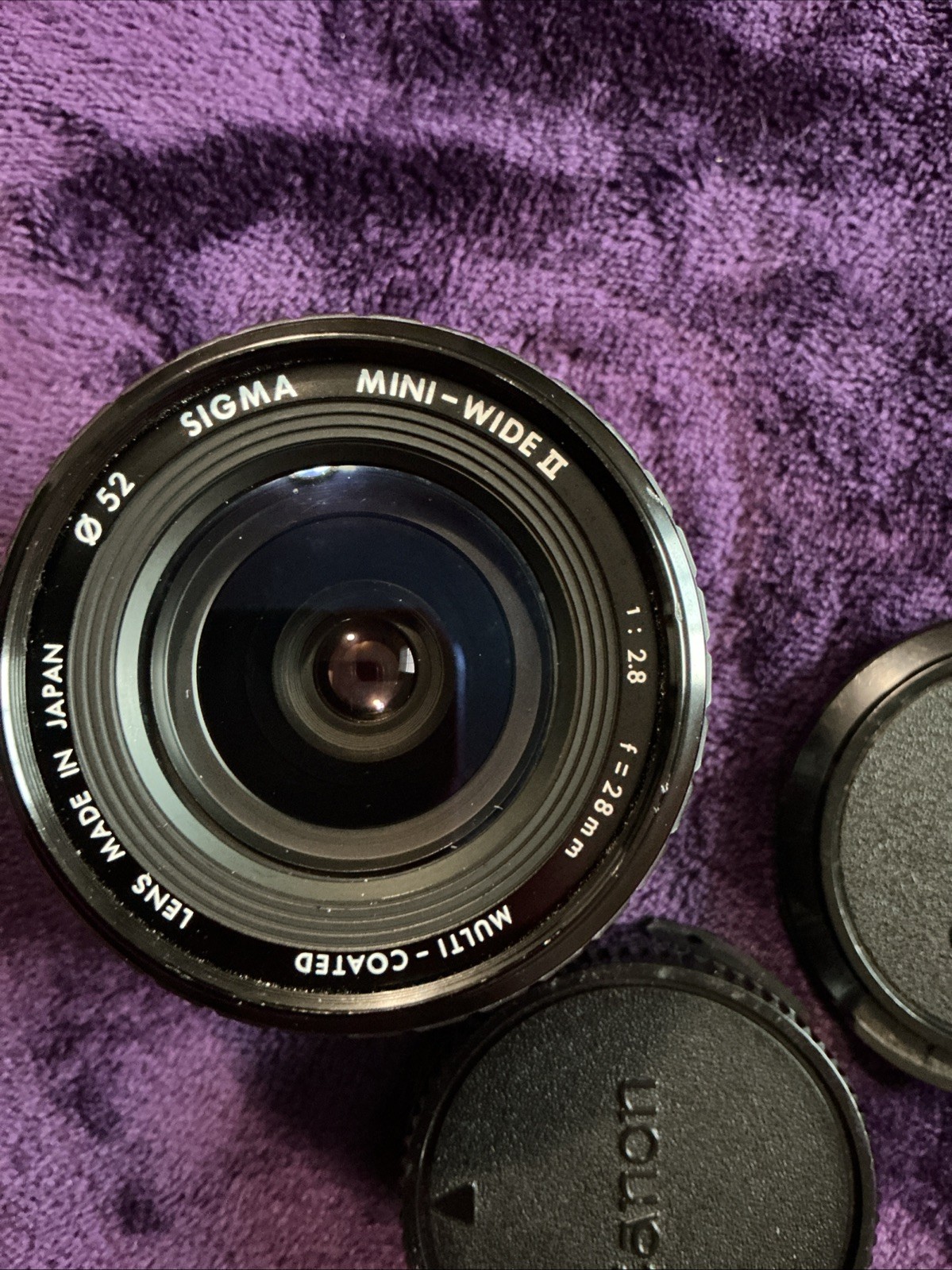 Sigma Mini-Wide II 1:2.8 F=28mm Mc Lens For Canon