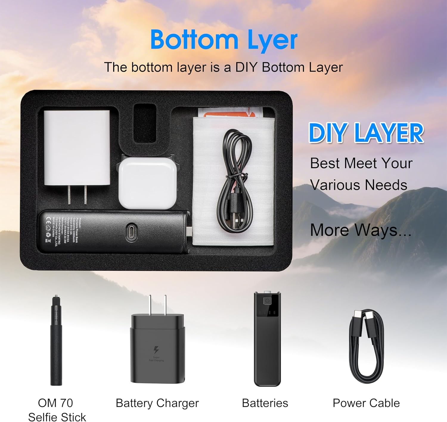 Waterproof Hard Case For DJI Osmo Pocket 4 Accessories Dual Layer Travel Case