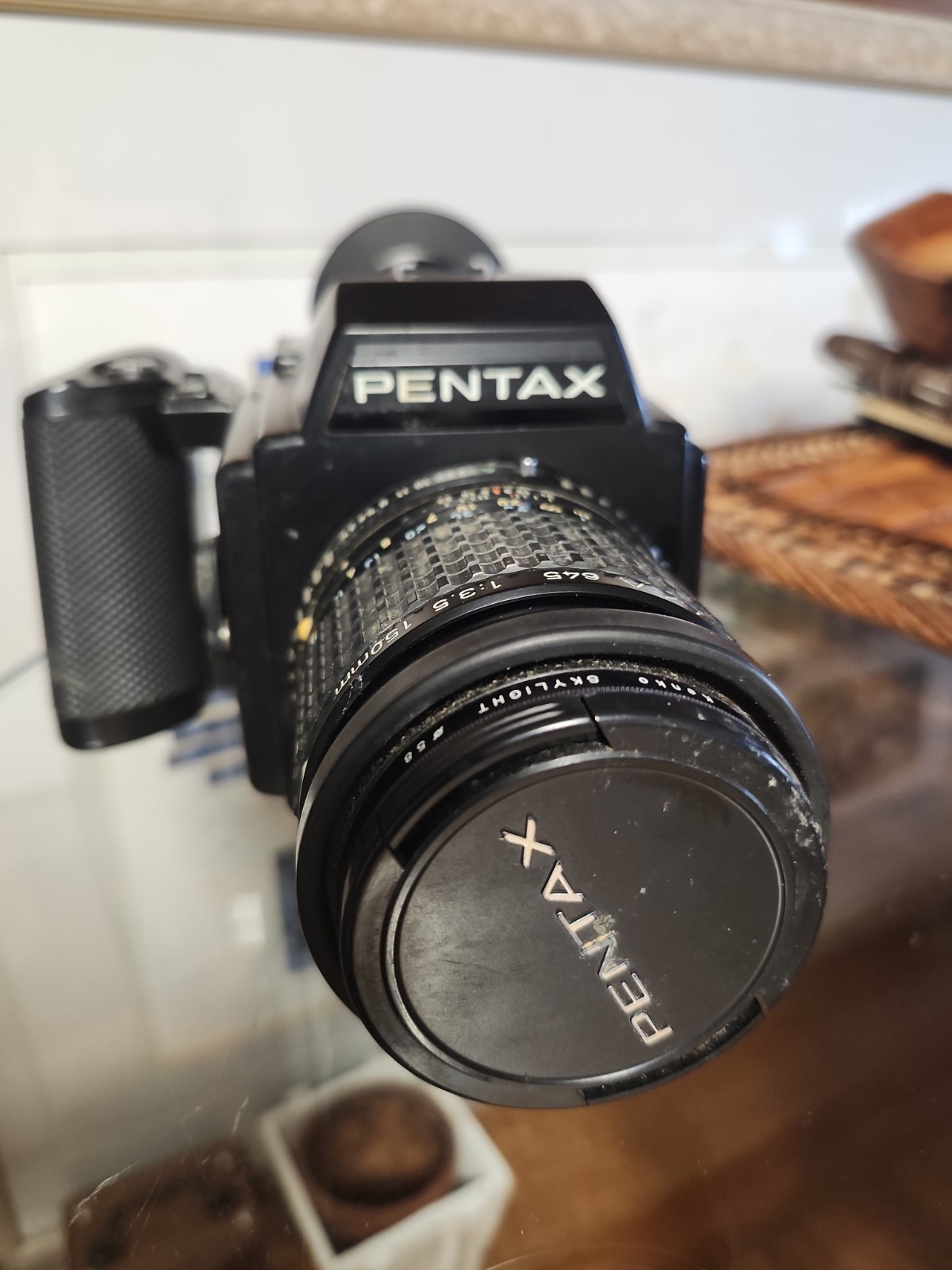 Pentax 645 Medium Format SLR Film Camera with lens Untested