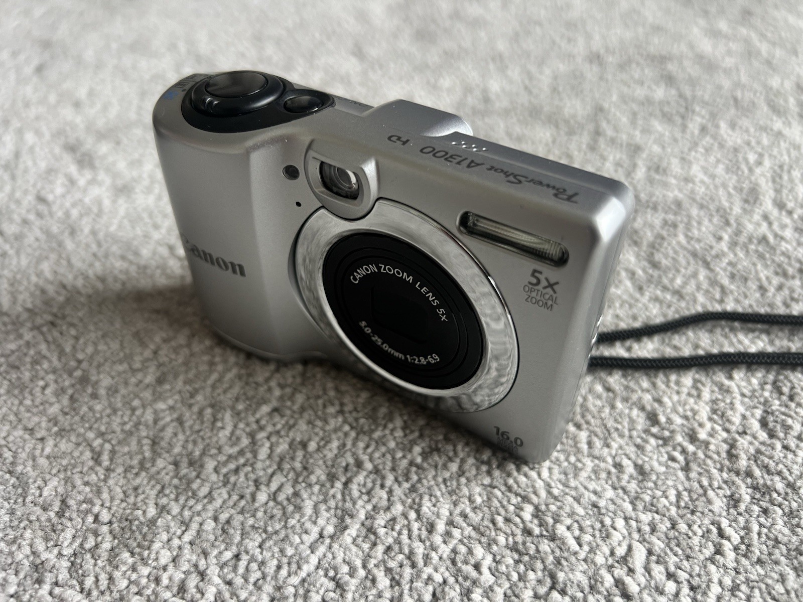 Canon – Power Shot A1300 HD – Silver – 16MP Digital Compact Camera – Working