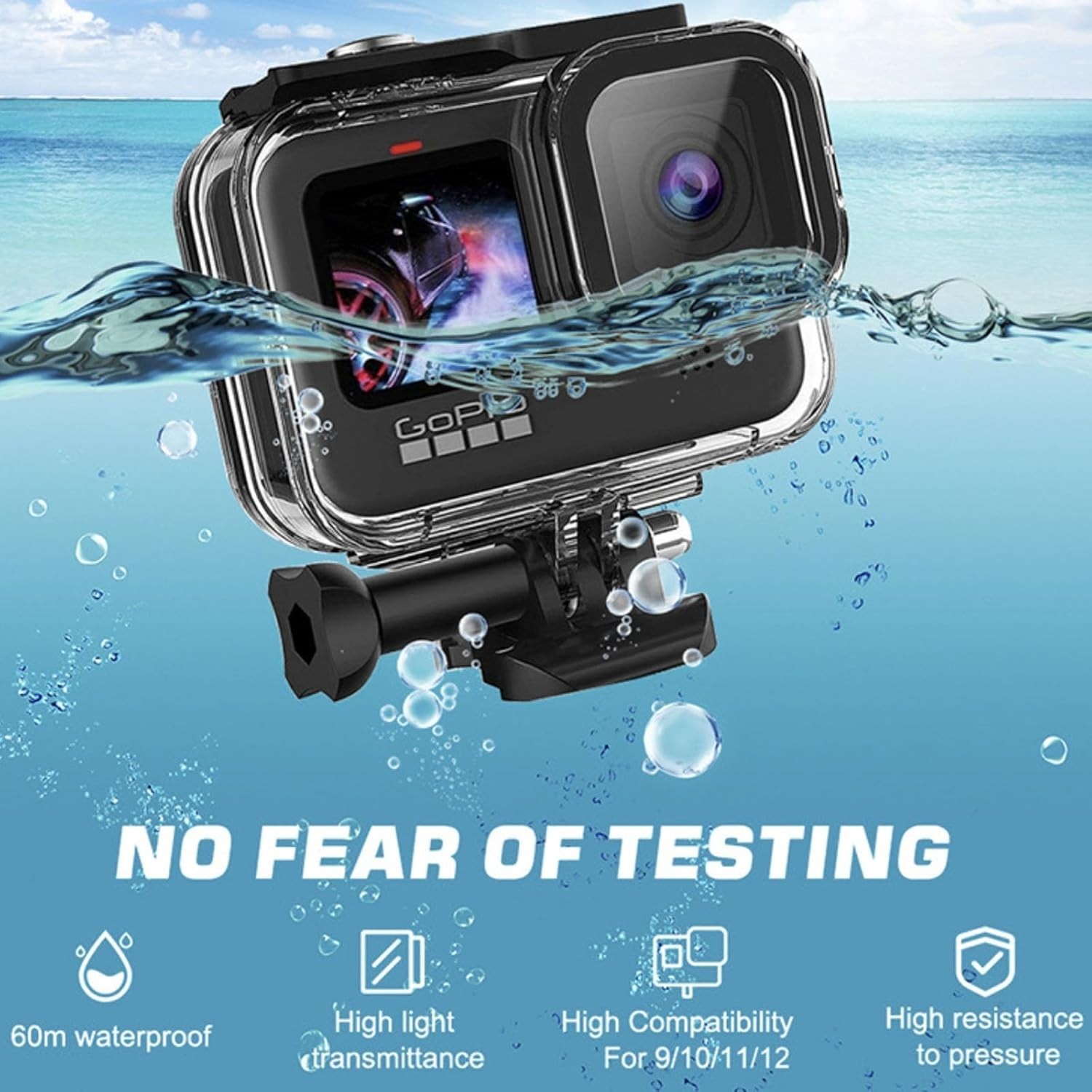 Action Camera Accessories Kit for GoPro Hero 13 12 11 10 9 Black, Waterproof …