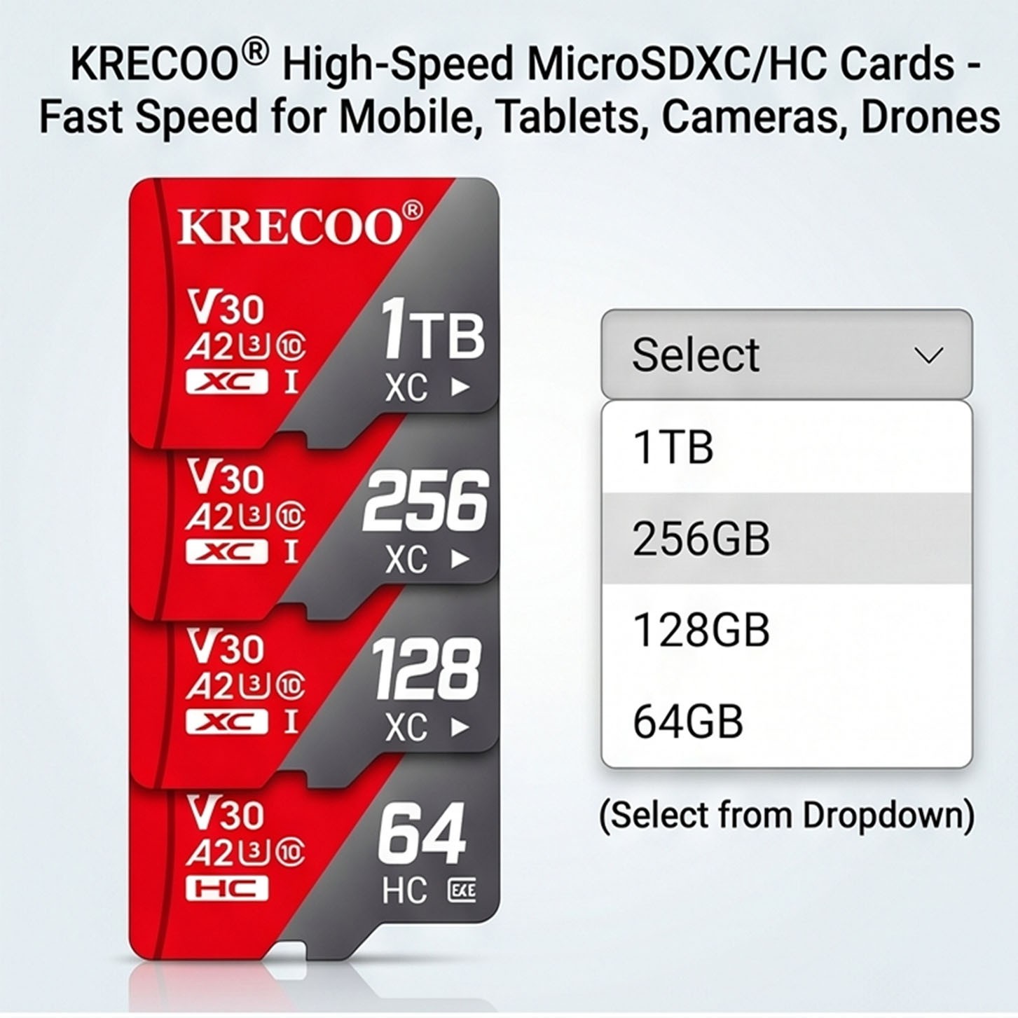 Micro SD Card Memory Card 128GB 256GB 1TB TF Card High Speed Free Adapter Lot