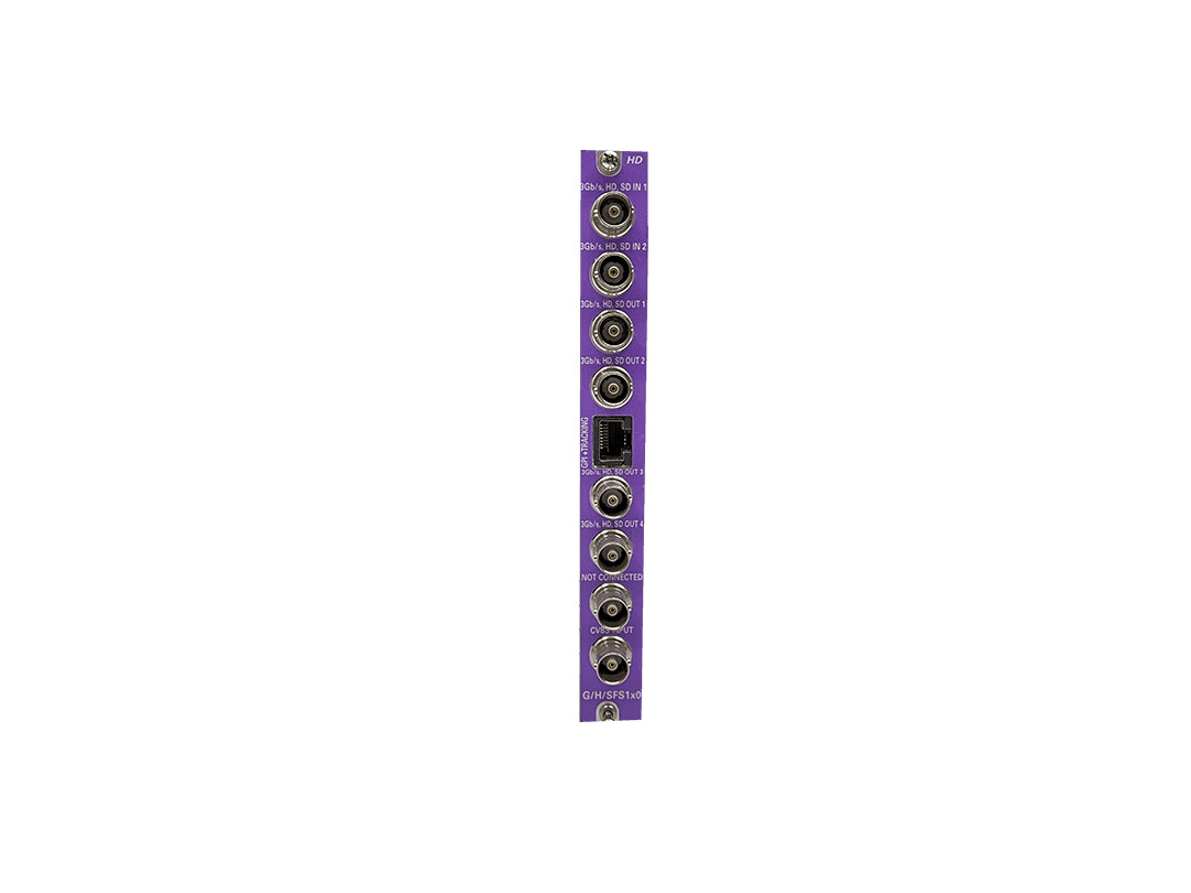 AXON HFS110 3G HD SD frame synchronizer with optional audio shuffler BHX17b back