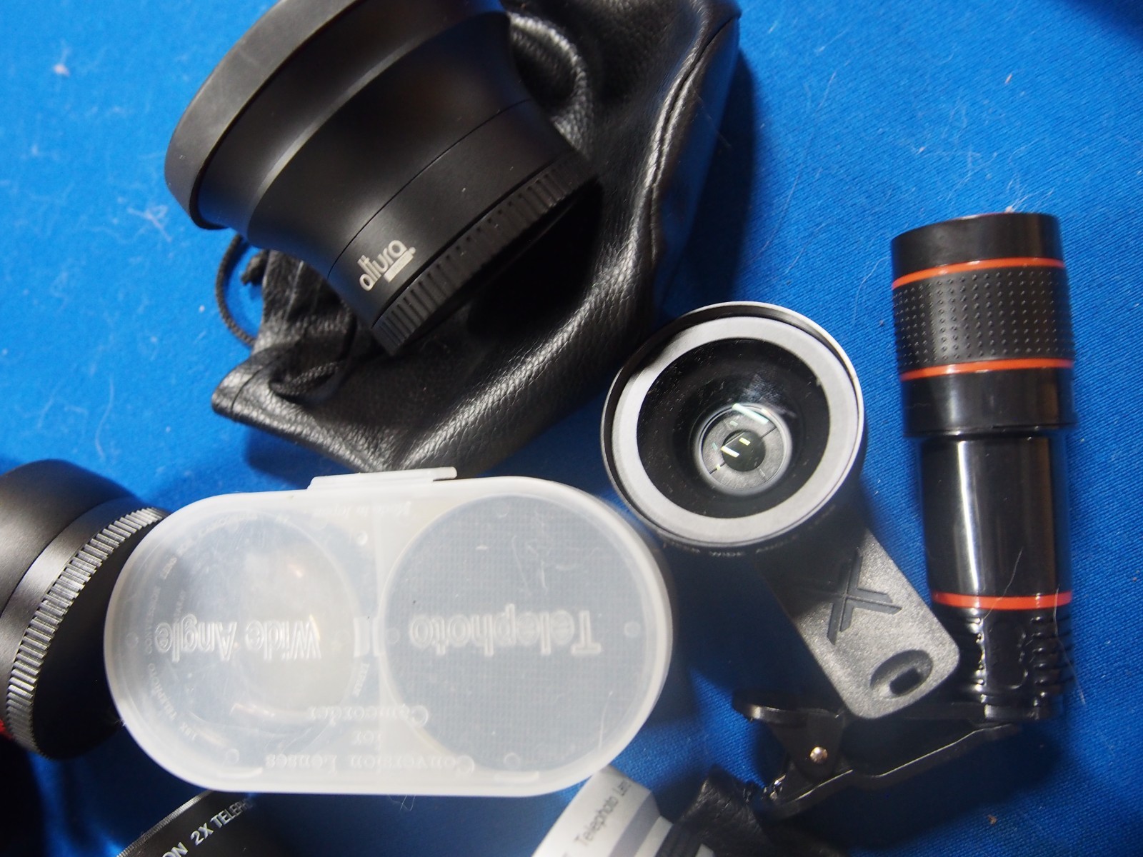 auxiliary camera lens lot utility telephoto macro