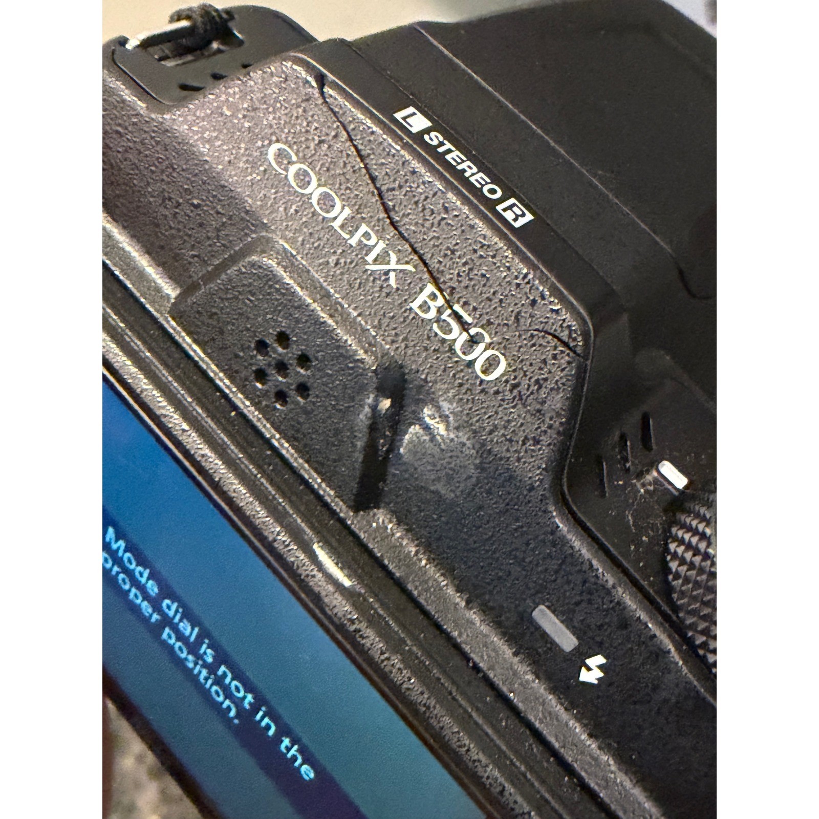 Nikon Coolpix B500 Black Digital Camera 40x Optical Zoom For Parts or Repair