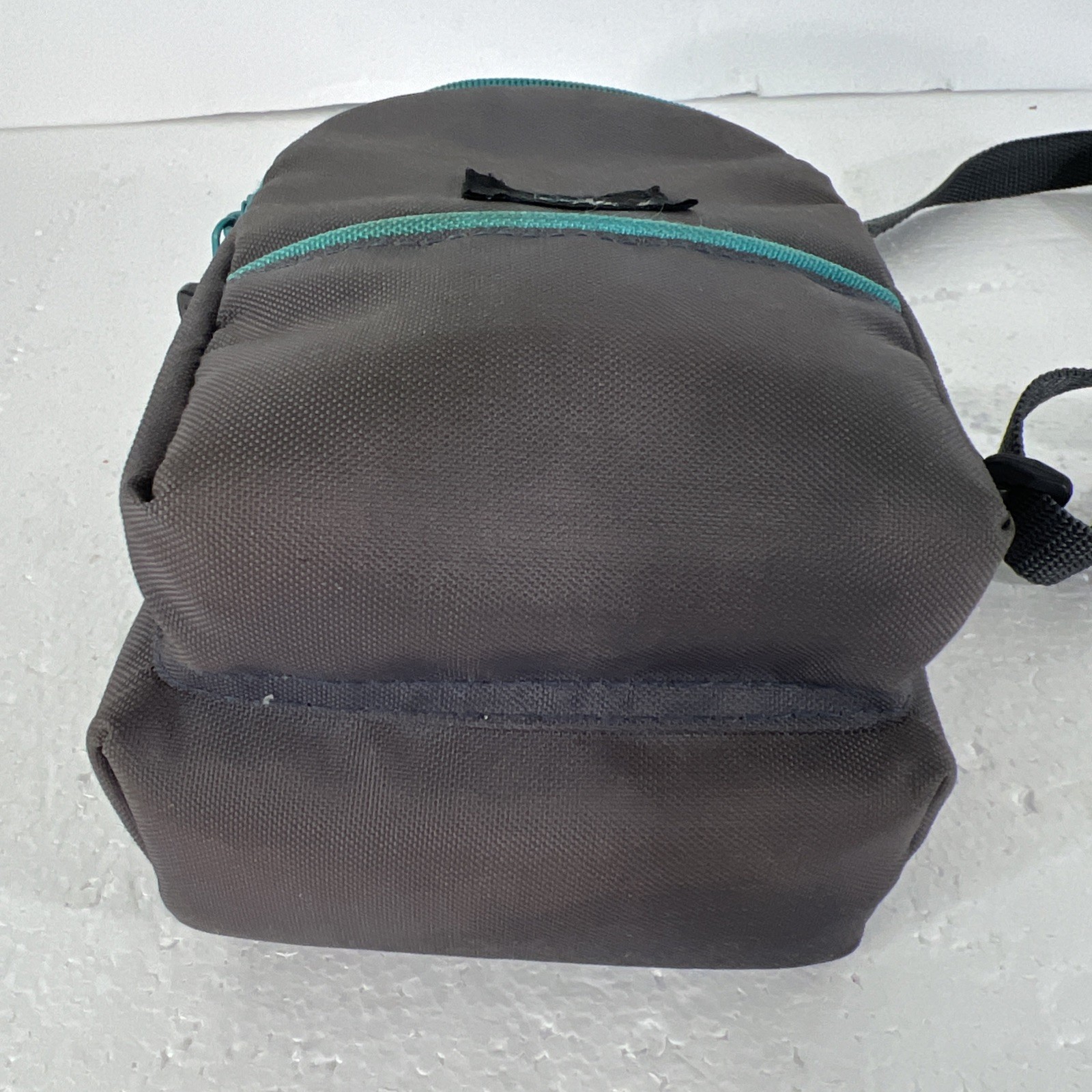 VTG Coast Camera Bag Shoulder Strap Black Blue Teal Accents Retro Case 2 Compart