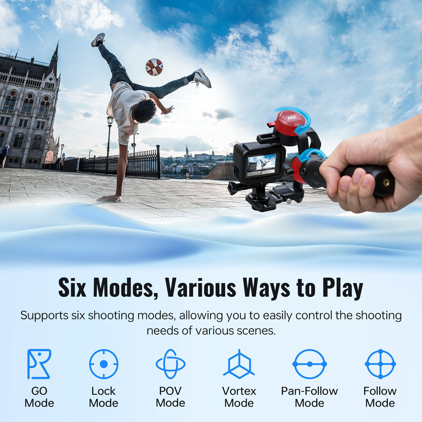 Zhiyun Crane M2 Handheld Gimbal Stabilizer for Smartphone Action Cameras